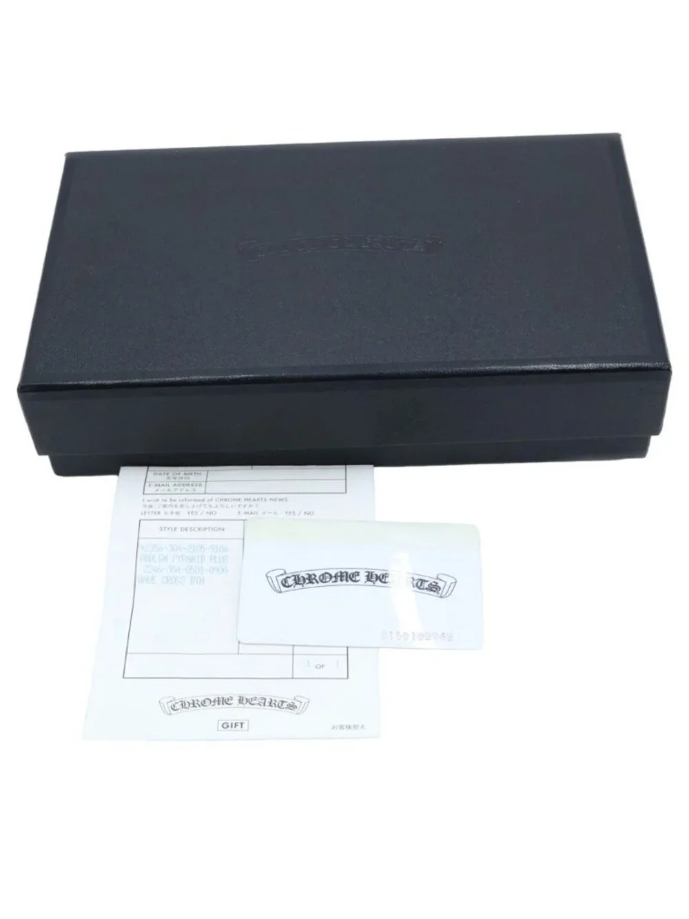 Chrome Hearts Wave Leather Wallet Black